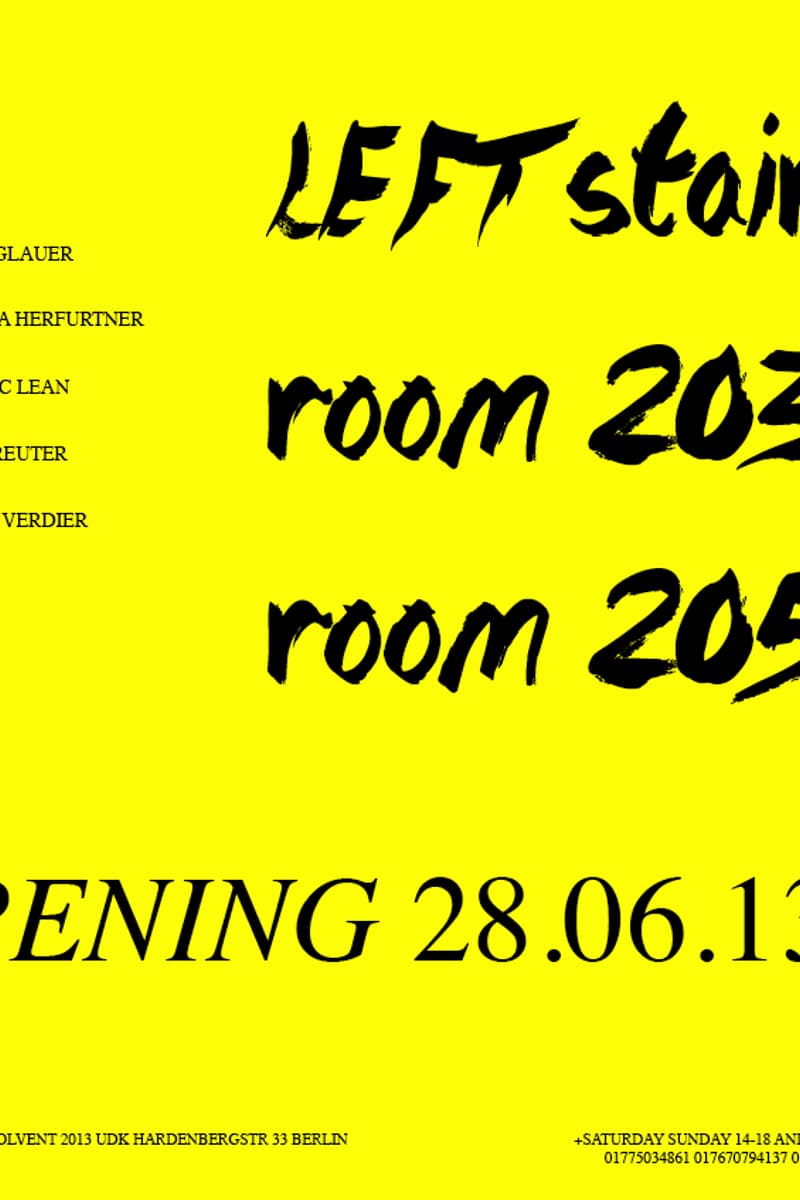 John Mac Lean, Cornelia Herfurtner, Marius Glauer, Daniel Reuter, Ellie De Verdier - at UDK Hardenbergstr 33 - Berlin - Jun 28, 2013