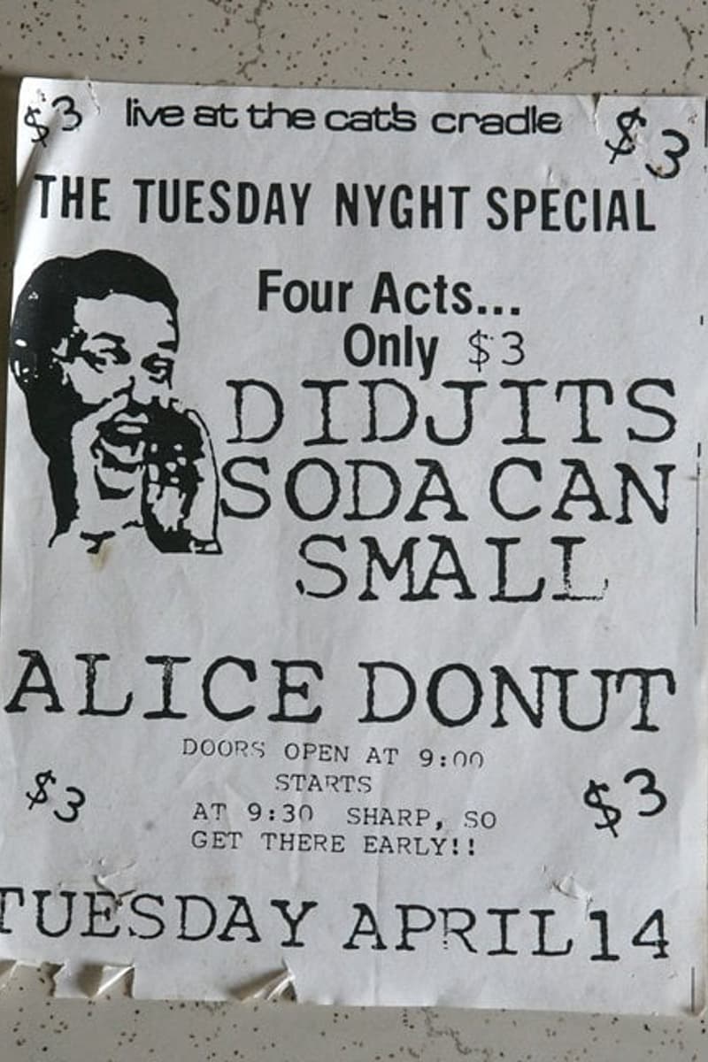 Didjits, Small, Soda Can, Alice Donut - at Cat's Cradle