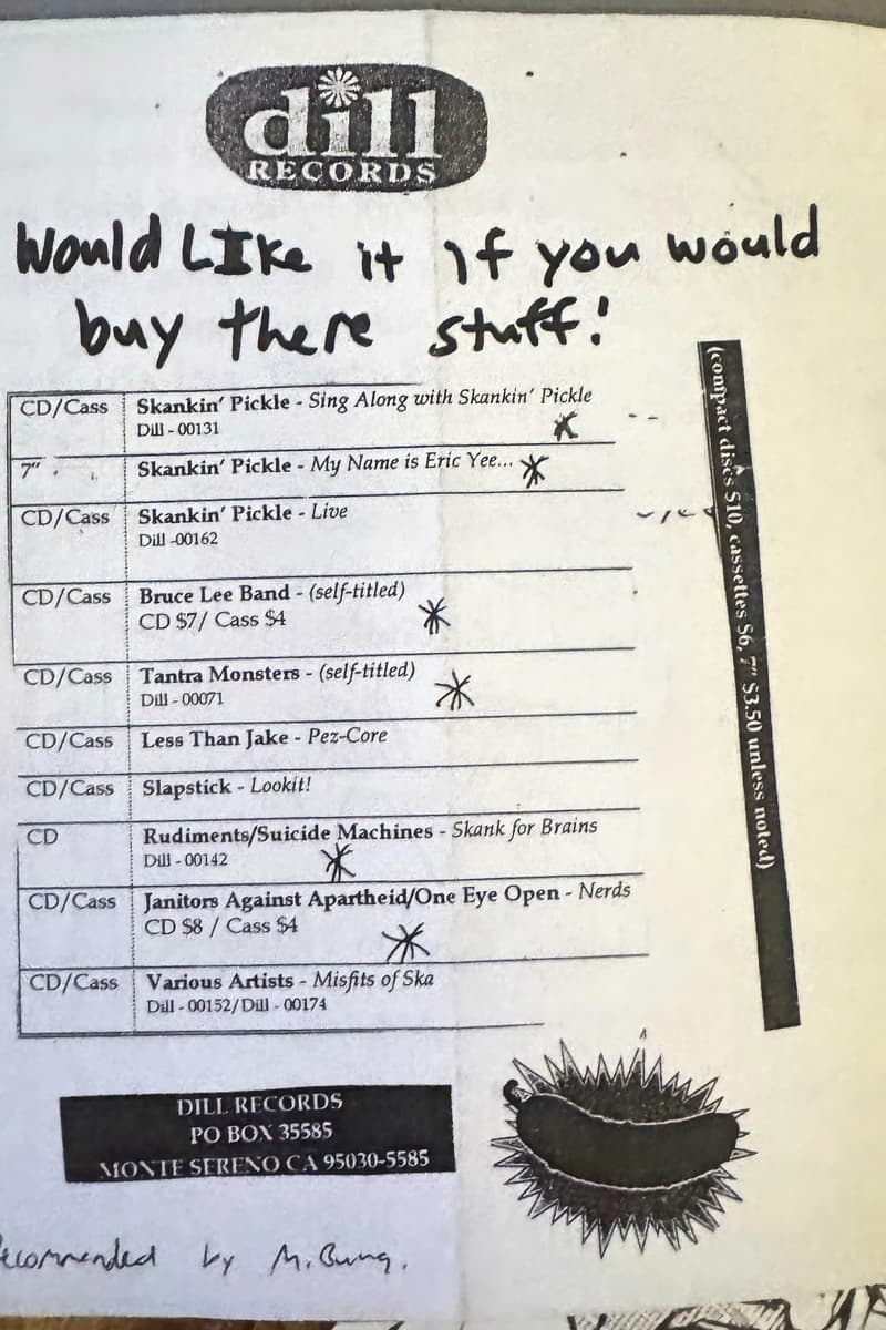 Bruce Lee Band, Rudiments, One Eye Open, Less Than Jake, Janitors Against Apartheid - at Dill Records - Monte Sereno, CA