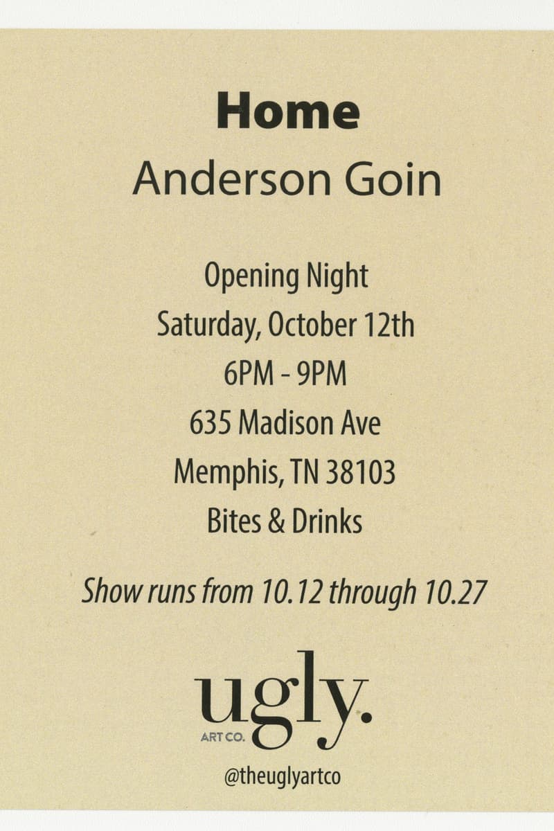 Anderson Goin - at Ugly Art Co. - Memphis, TN - Oct 12, 2019