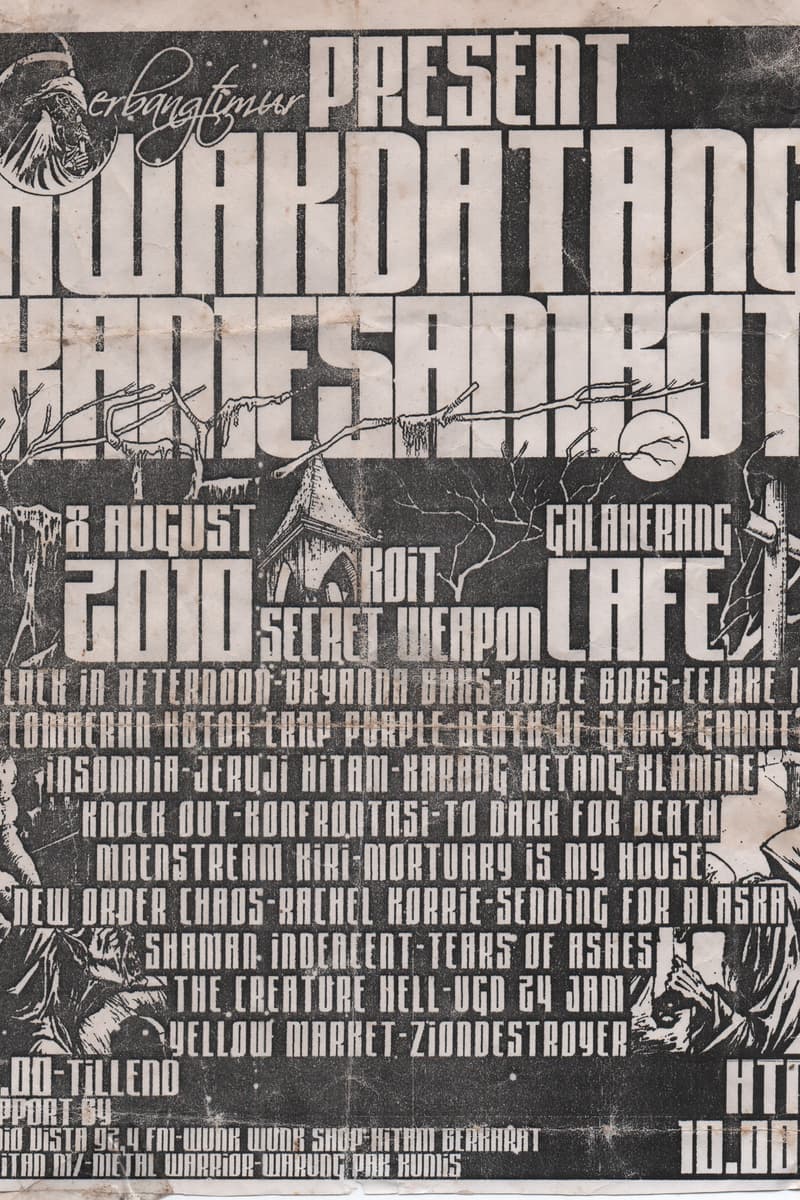 Mortuary Is My House, Jeruji Hitam, Secret Weapon, Black In Afternoon, UGD 24 Jam - at Cafe Galaherang - Aug 8, 2010