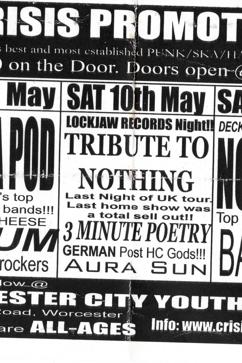 Backwash, 3 Minute Poetry, Aura Sun, Opium, Tribute To Nothing - at Worcester City Youth Center - Worcester