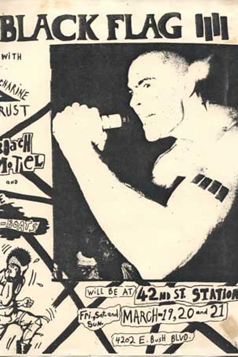 Roach Motel, The V-Boats, Black Flag, Saccharine Trust - at 42nd St. Station
