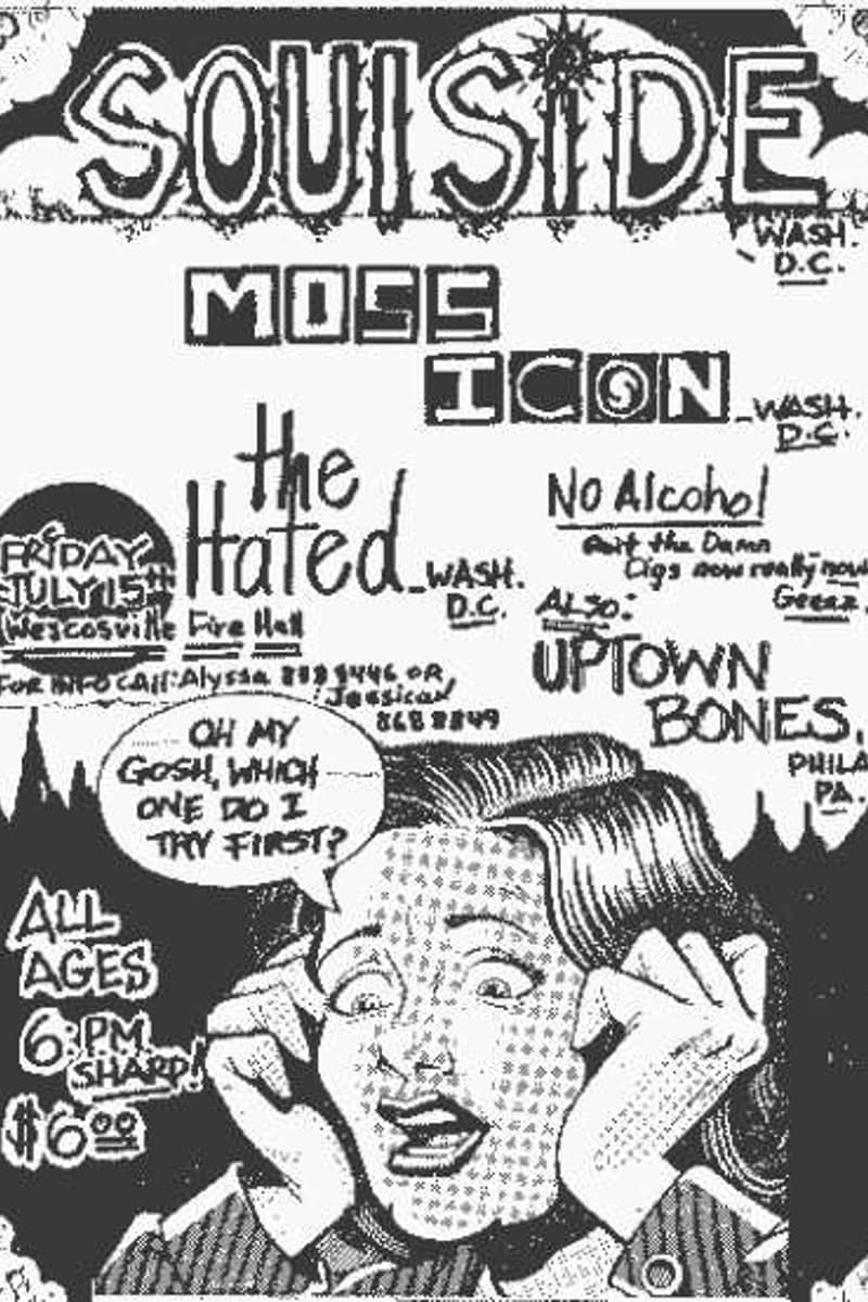 Moss Icon, Uptown Bones, The Hated, Soulside - at Wescosville Fire Hall - Wescosville, PA - Jul 15, 1988