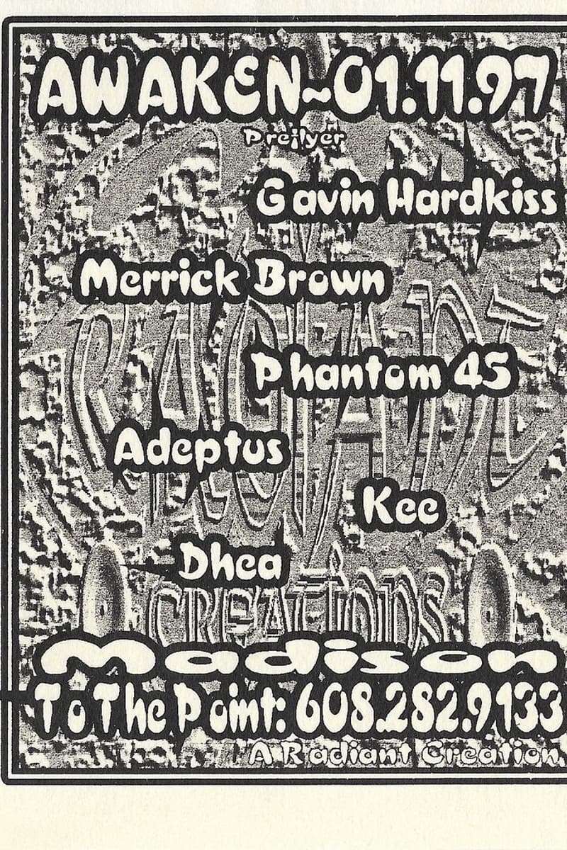 Phantom 45, DHEA, Kee, Merrick Brown, Gavin Hardkiss - at Radiant - Madison, WI - Jan 11, 1997