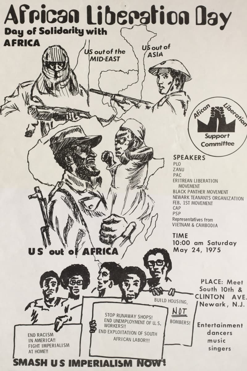 Black Panther Movement, PSP, PLO, CAP, Feb. 1st Movement - at South 10th & Clinton Ave - Newark, NJ - May 24, 1975
