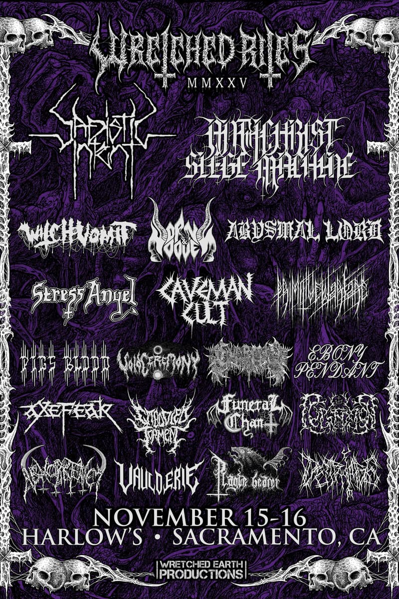Plague Bearer, Antichrist Siege Machine, Stress Angel, Void Ceremony, Necroptic - Sacramento, CA - Nov 15, 2025