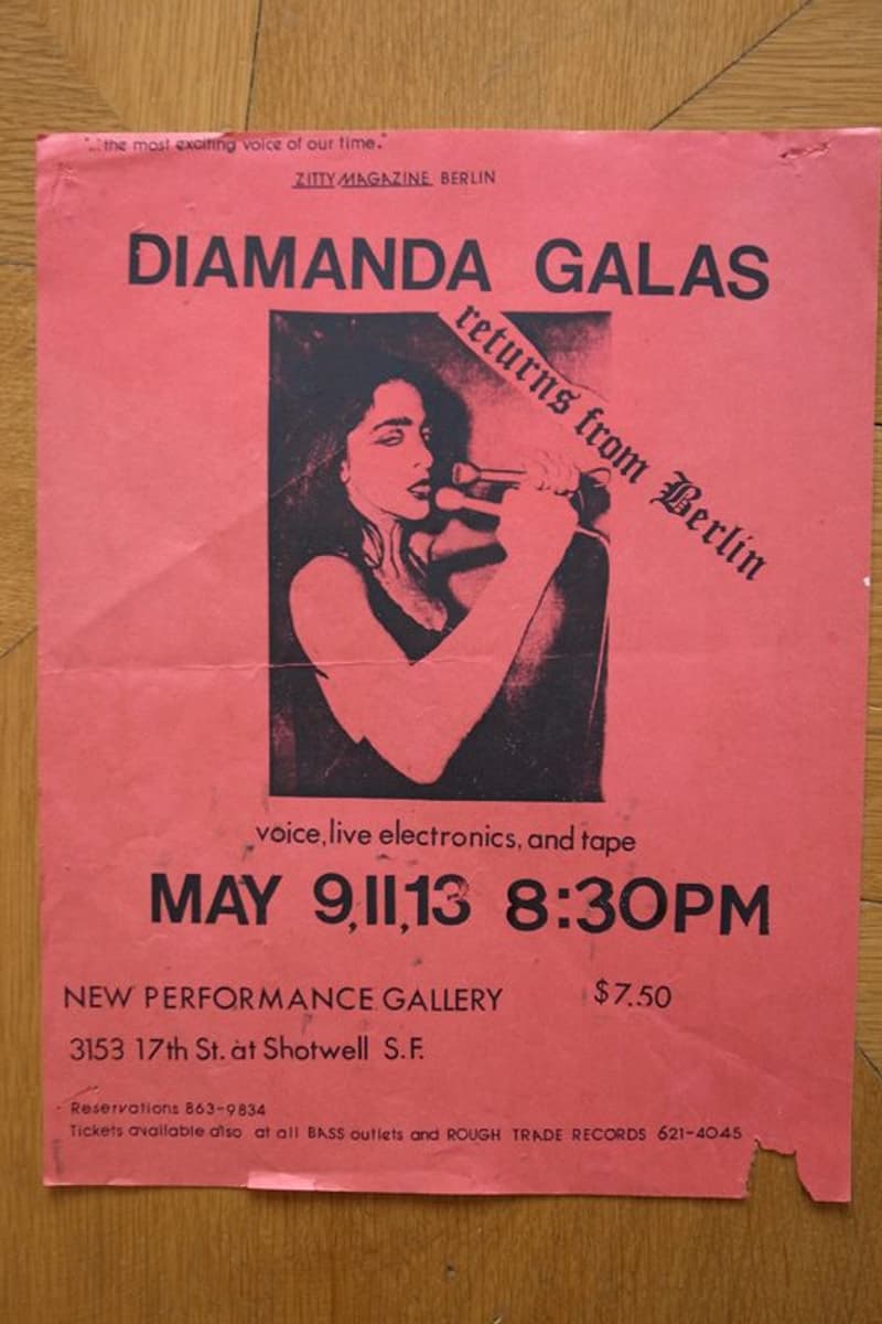 Diamanda Galas - at New Performance Gallery - San Francisco, CA