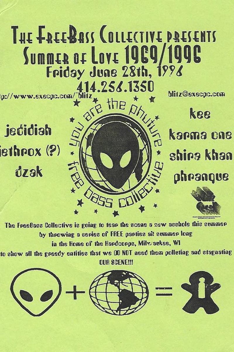 shira khan, Karma One, Dzak, Jedidiah, Kee - at Home of the Hardcorps - Milwaukee, WI - Jun 28, 1996