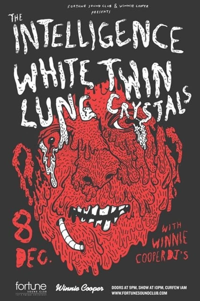 Winnie Cooper DJs, White Lung, The Intelligence, Twin Crystals - at Fortune Sound Club - Vancouver, BC - Dec 8, 2009