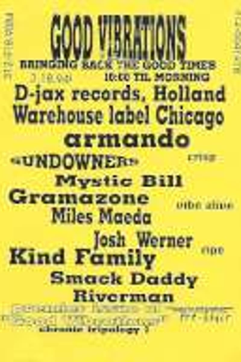 Warehouse label Chicago, Miles Maeda, Kind Family, Josh Werner, Smack Daddy - at Good Vibrations