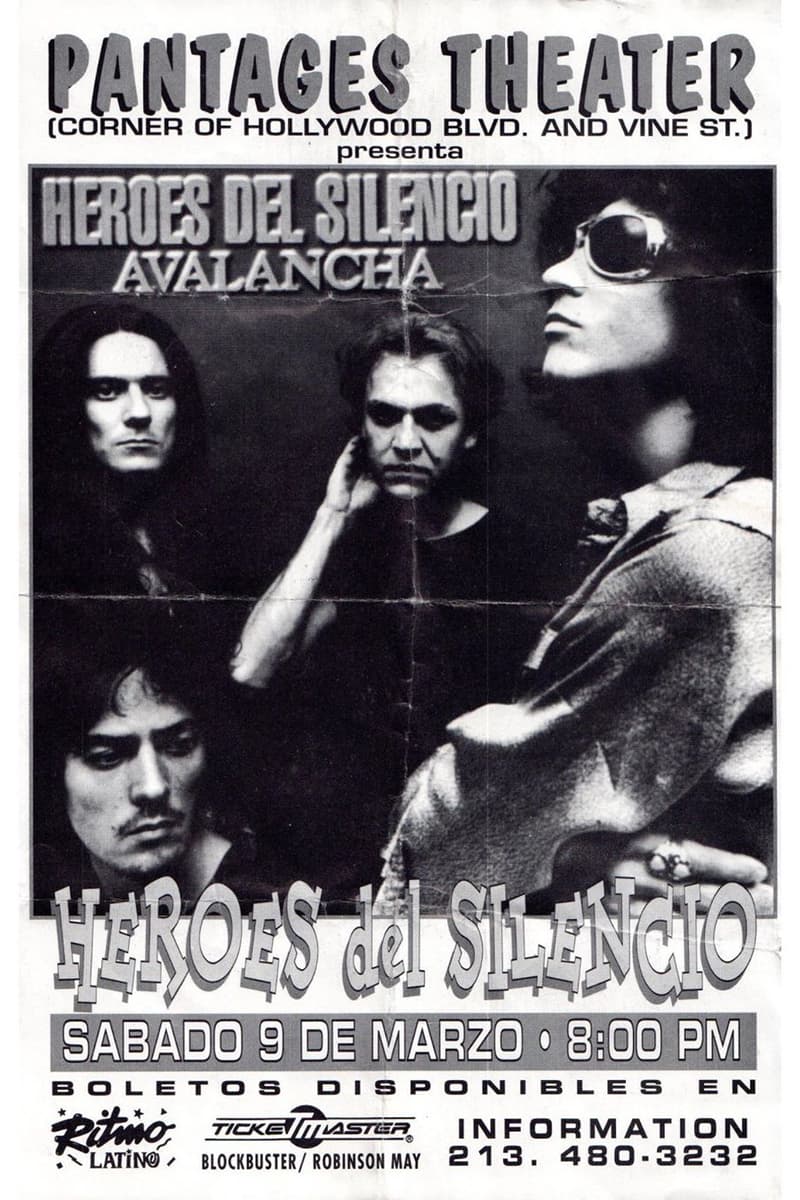 Heroes Del Silencio - at Pantages Theater - Hollywood / Los Angeles, CA