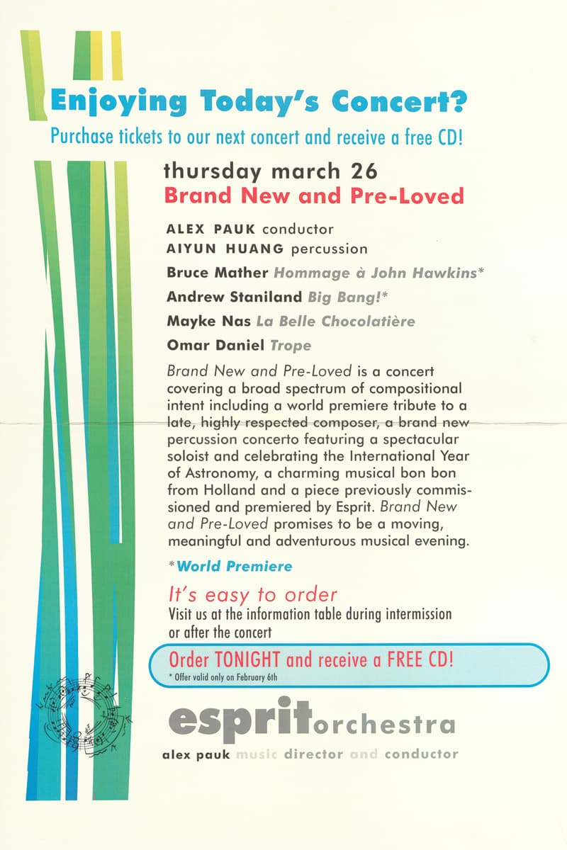 Aiyun Huang, Alex Pauk, Bruce Mather, Mayke Nas, Omar Daniel - Mar 26, 2009