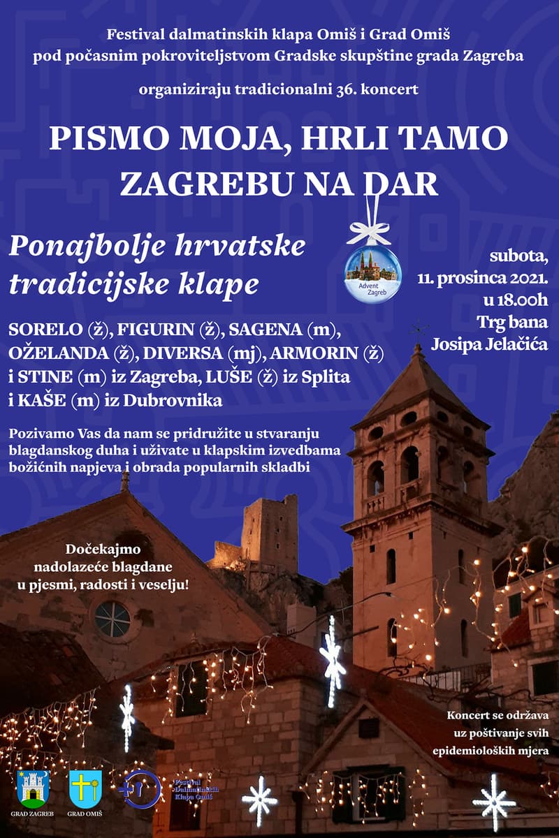 STINE, DIVERSA, SORELO, ARMORIN, KAŠE - at Trg bana Josipa Jelačića - Zagreb - Dec 11, 2021