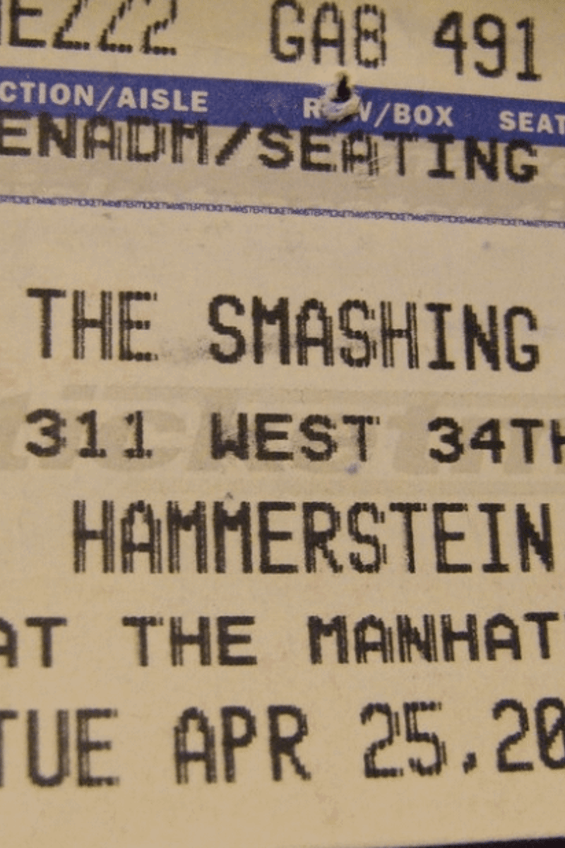 The Smashing Pumpkins - at Hammerstein Ballroom at the Manhattan Center - New York City, NY - Apr 25, 2000