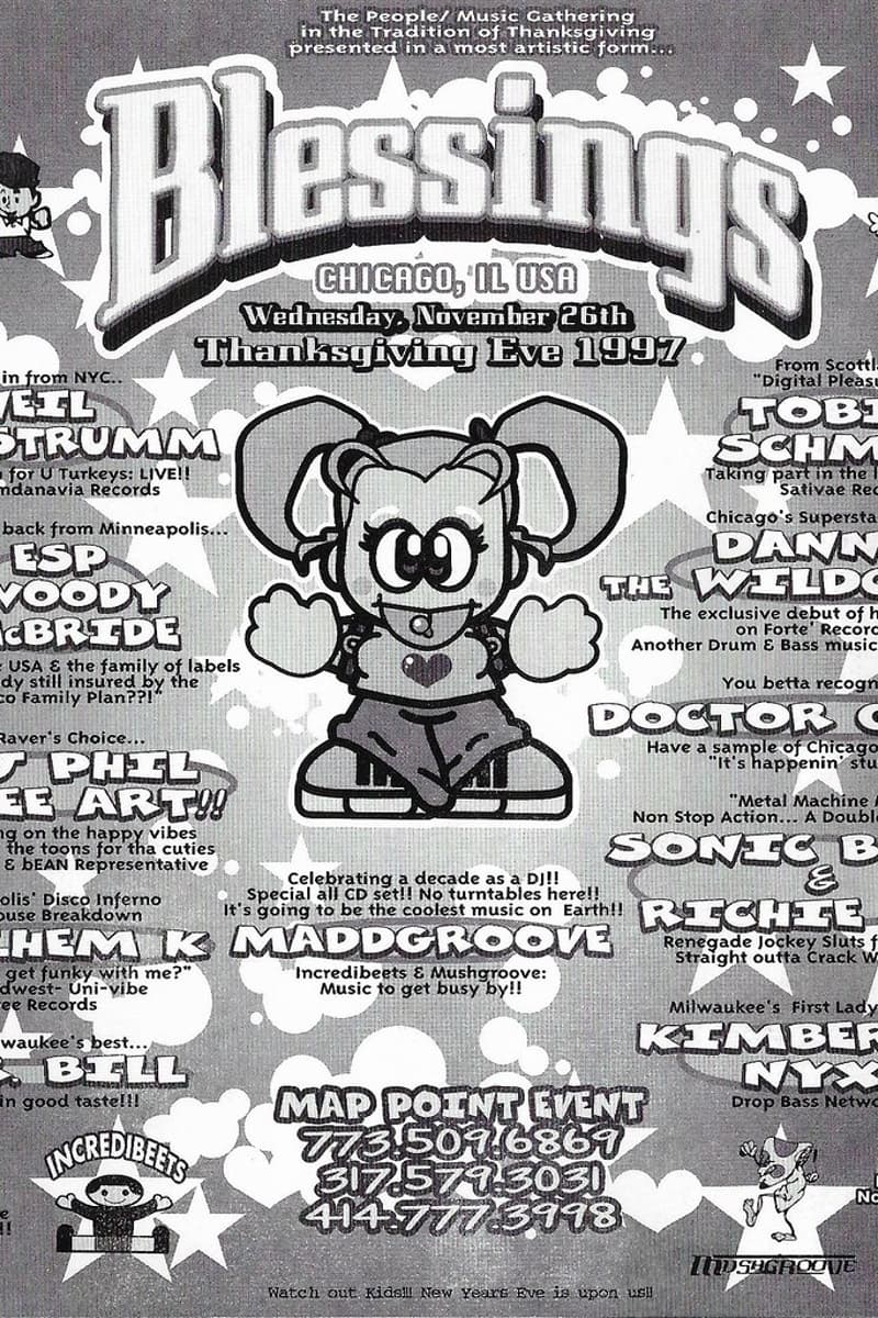 Danny The Wildchild, DJ Phil Free Art, Neil Landstrumm, Kimberly Nyx, Tobias Schmidt - at Map Point Event - Chicago, IL - Nov 26, 1997