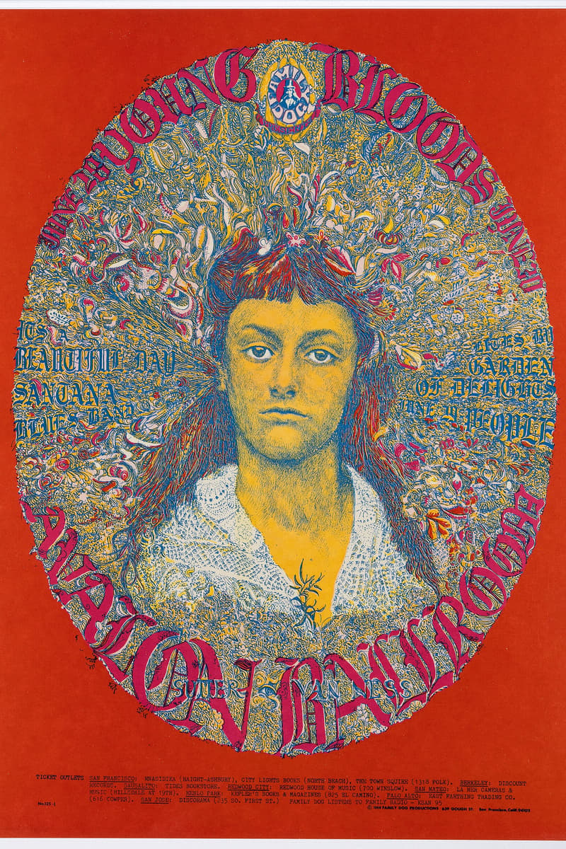 Garden of Delights, It's A Beautiful Day, The Youngbloods, Santana Blues Band, 4 People - at Avalon Ballroom - San Francisco, CA
