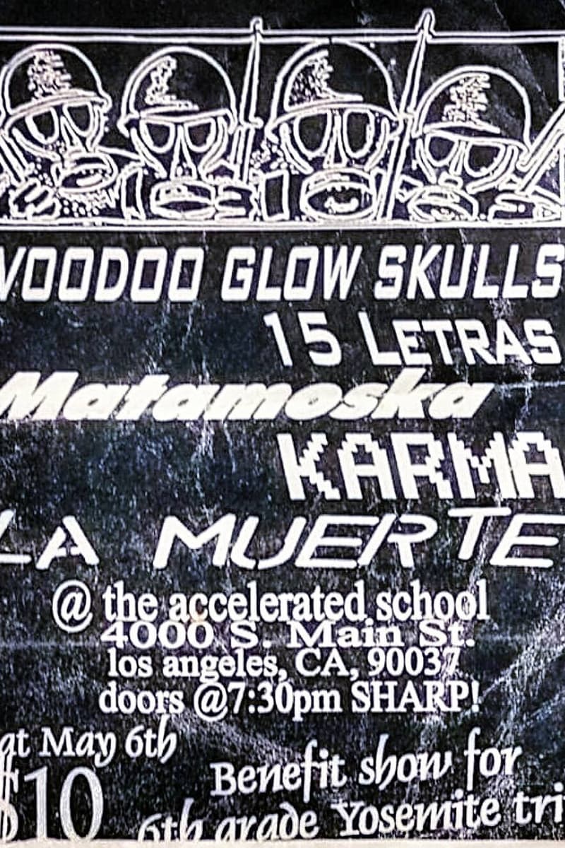 Matamoska, Karma, Voodoo Glow Skulls, 15 Letras, La Muerte - at The Accelerated School - Los Angeles, CA