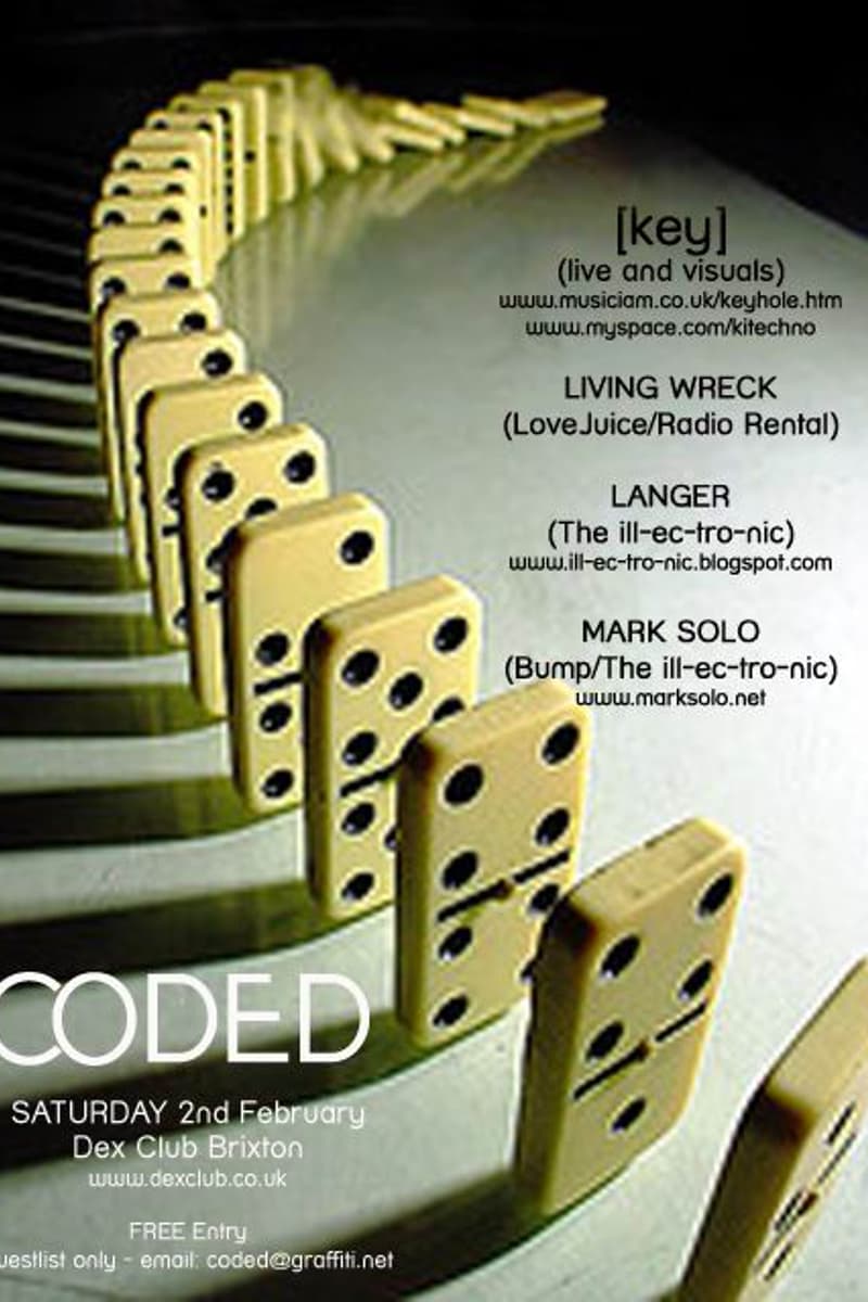 LIVING WRECK, MARK SOLO, [key], LANGER - at Dex Club Brixton - Brixton - Feb 2, 2008