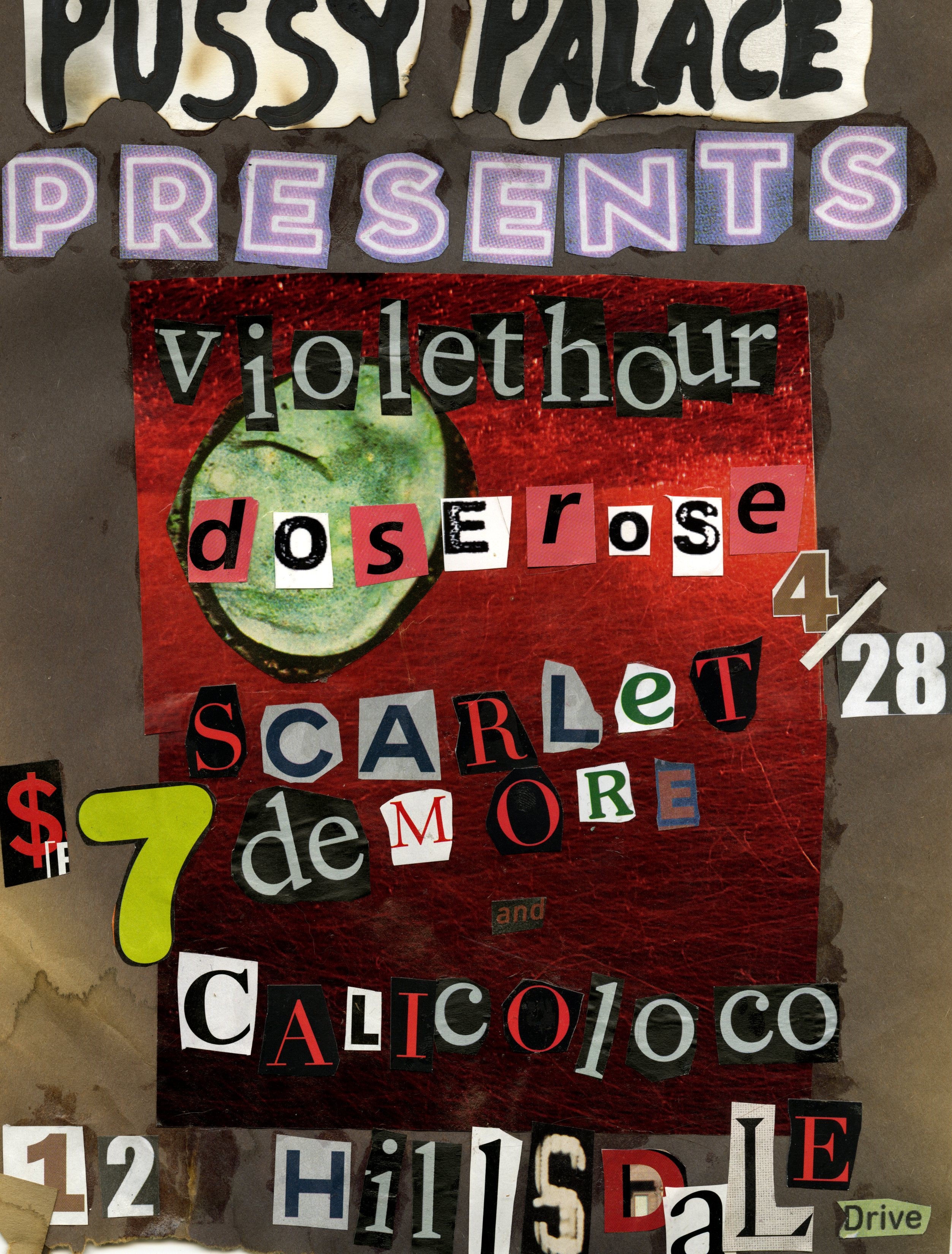 Dose Rose, Scarlet Demore, Violet Hour, Calico Loco - at Pussy Palace