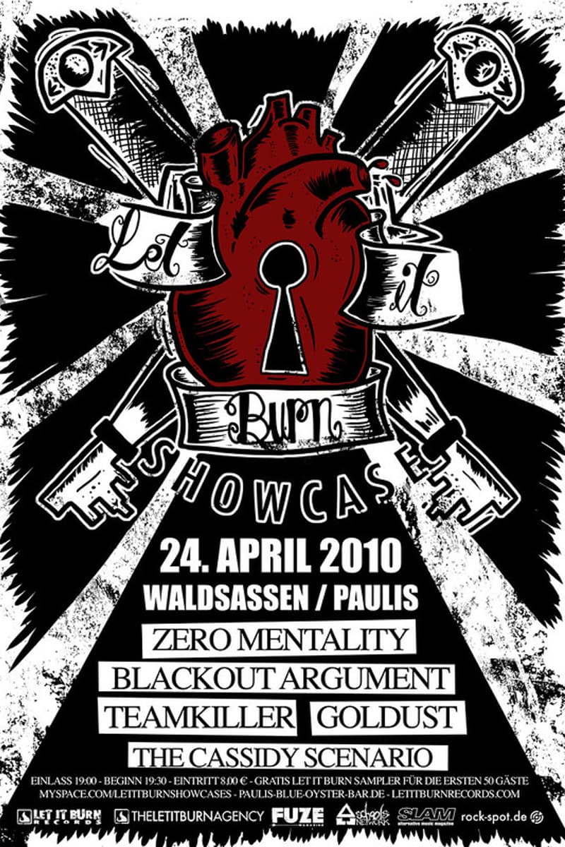 Goldust, Zero Mentality, Teamkiller, Blackout Argument, The Cassidy Scenario - at Paulis Blue Oyster Bar - Waldsassen - Apr 24, 2010
