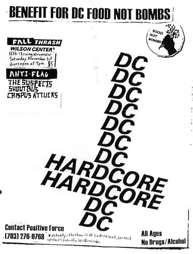 crispus attucks, Shout Bus, Anti-Flag, The Suspects - at Wilson Center - Washington DC, DC - Nov 1, 1997