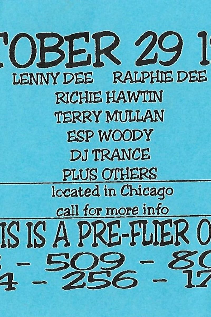 Terry Mullan, Lenny Dee, ESP Woody, Ralphie Dee, Richie Hawtin - Chicago, IL - Oct 29, 1994