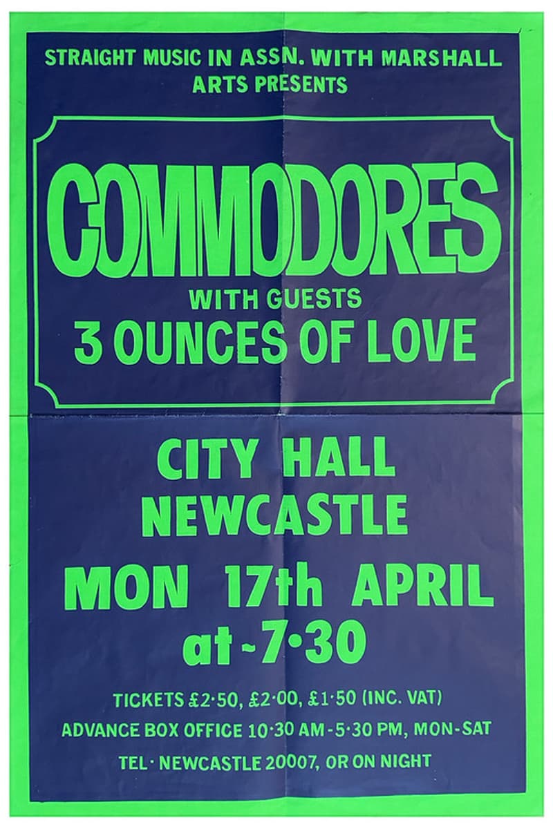 3 Ounces of Love, Commodores - at City Hall - Newcastle - Apr 17, 1978