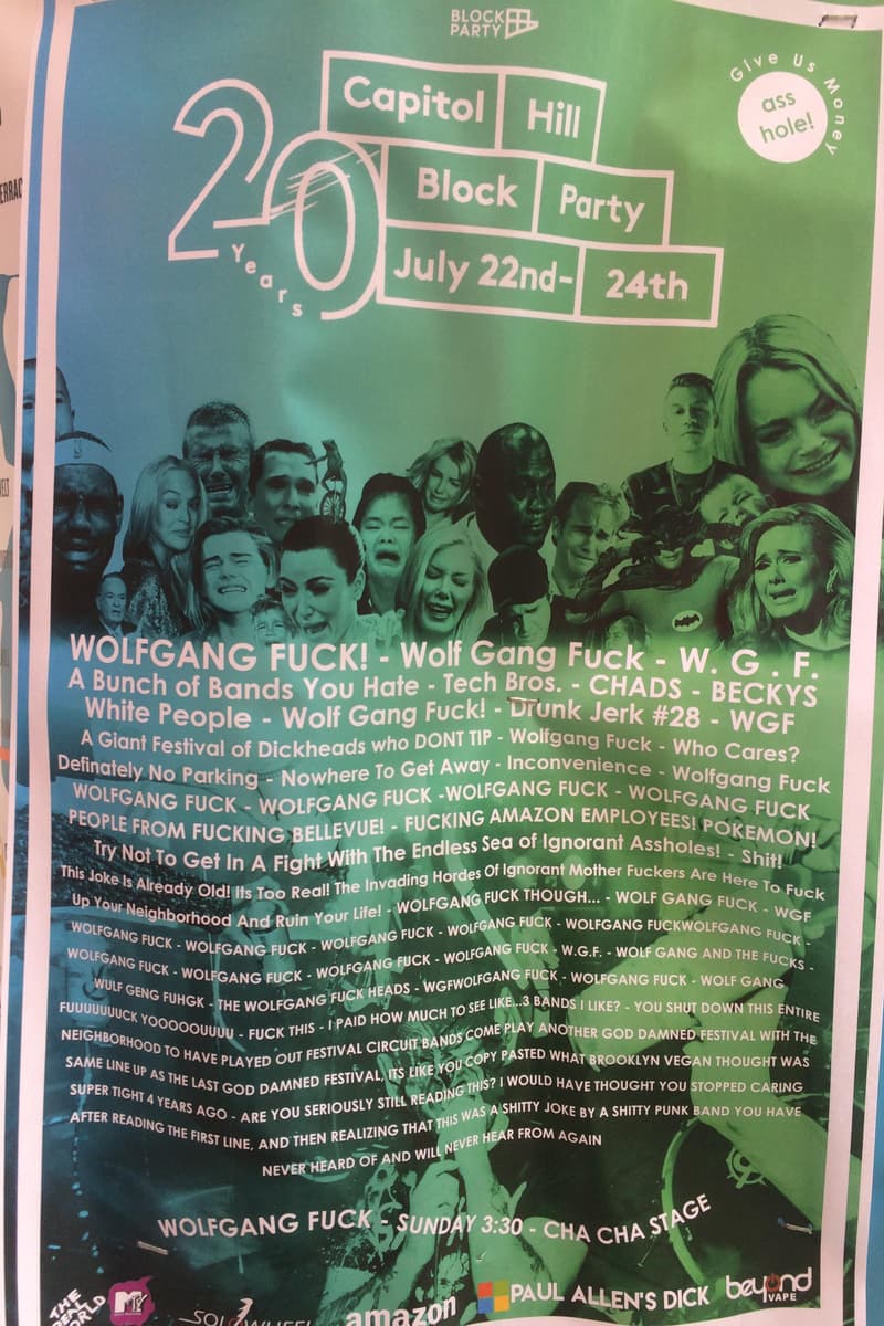 A Bunch of Bands You Hate, Definately No Parking, WGF, Wolfgang Fuck, Tech Bros. - Seattle (Capitol Hill neighborhood), WA