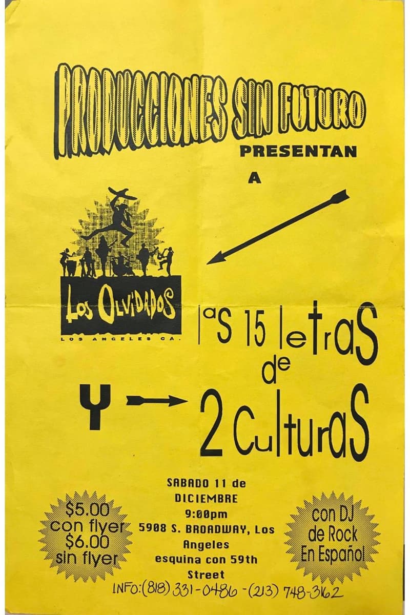 Las 15 Letras, Los Olvidados, 2 Culturas - Los Angeles, CA