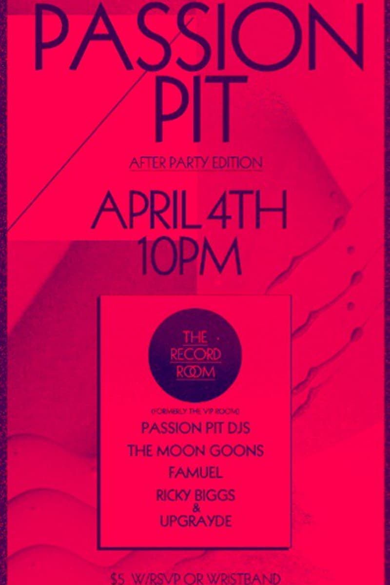 The Moon Goons, Upgrayde, Passion Pit DJs, Famuel, Ricky Biggs - at The Record Room - Apr 4, 2010