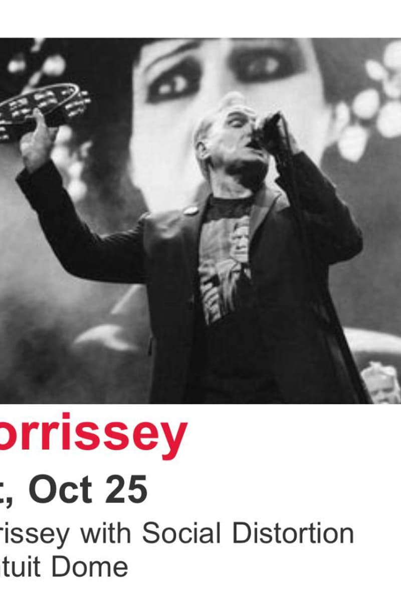 Morrissey, Social Distortion - at Intuit Dome - Oct 25, 2025