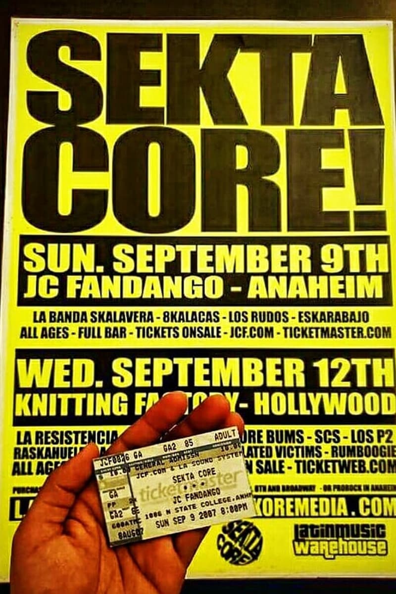 Rumboogie, Raskahuela, Los Rudos, Sekta Core, Eskarabajo - at JC Fandango (Sept 9) / Knitting Factory (Sept 12) - Anaheim / Hollywood, CA - Sep 9, 2007