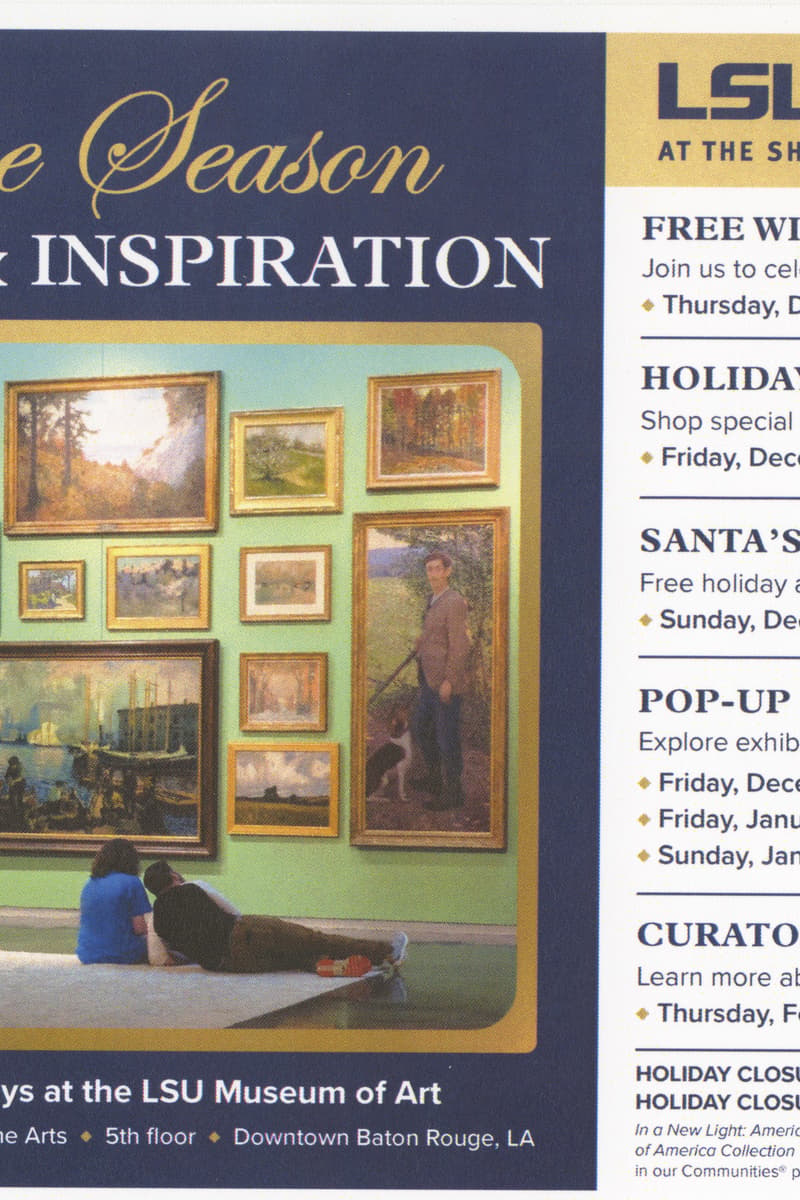 at LSU Museum of Art at the Shaw Center for the Arts - Baton Rouge, LA