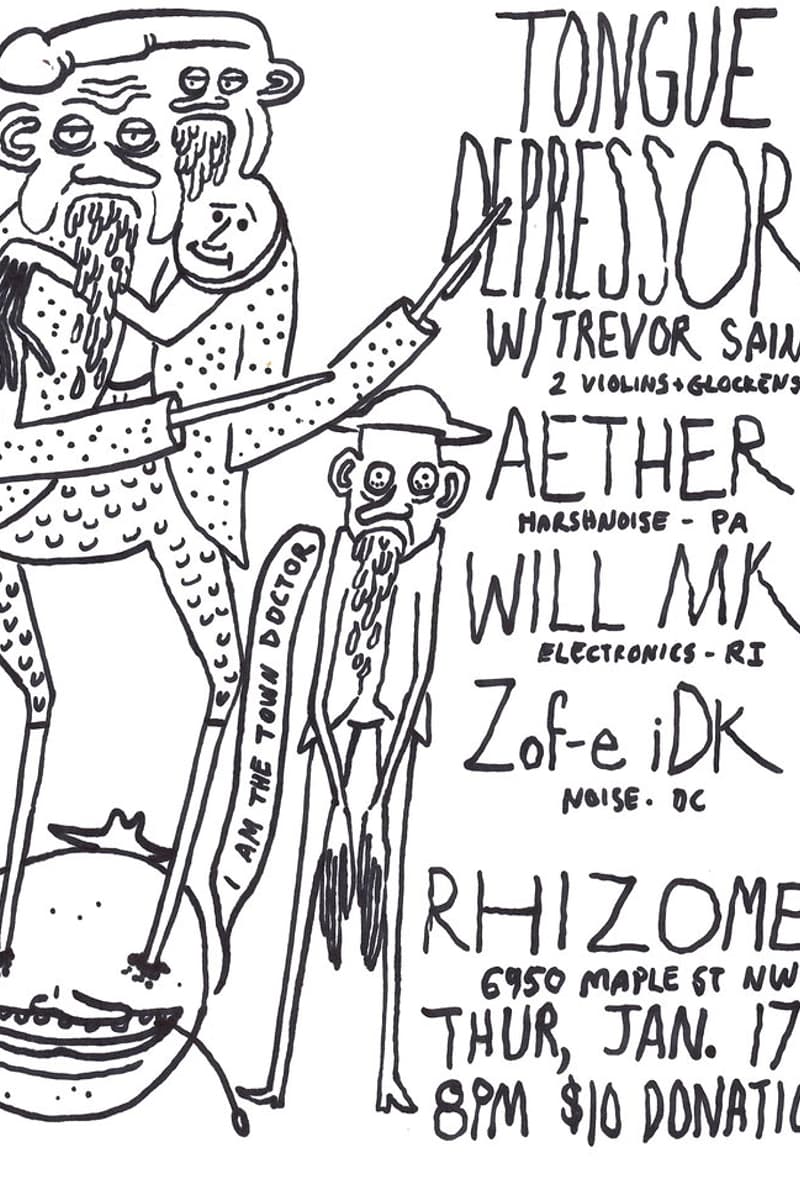 Aether, Will MK, Trevor Saint, Zof-e iDK, Tongue Depressor - at Rhizome - Washington, DC