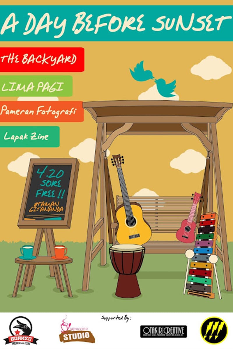 Lima Pagi, The Backyard - at Taman Gitananda