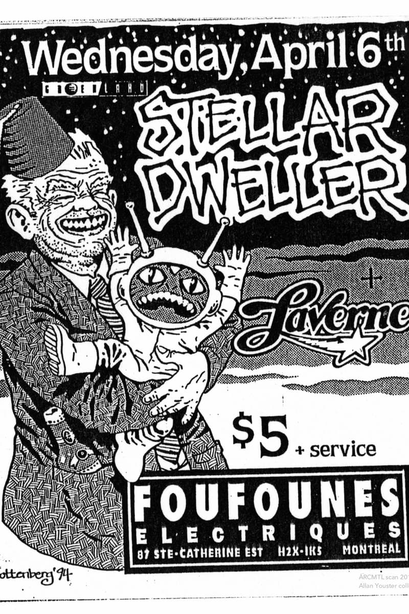 Laverne, Stellar Dweller - at Foufounes Electriques - Montreal, QC - Apr 6, 1994