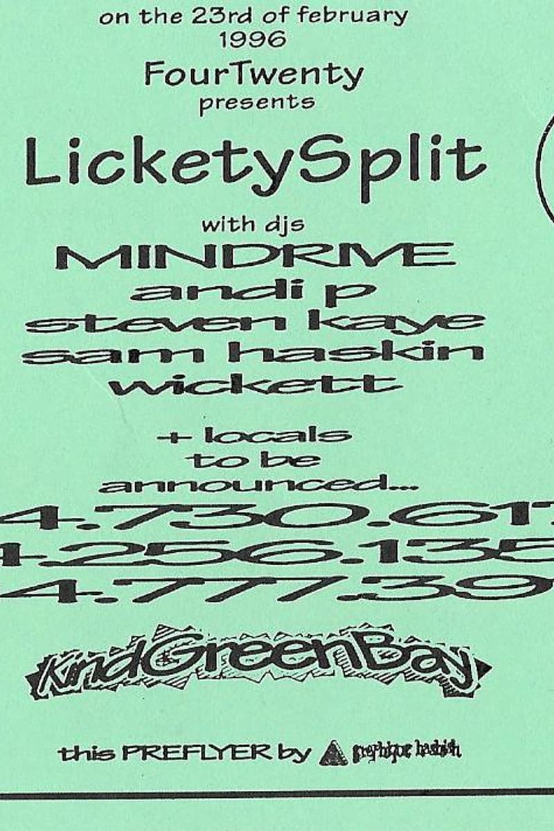 Wickett, Steven Kaye, Mindrive, Sam Haskin, Andi P - at Kind Green Bay - Green Bay, WI - Feb 23, 1996