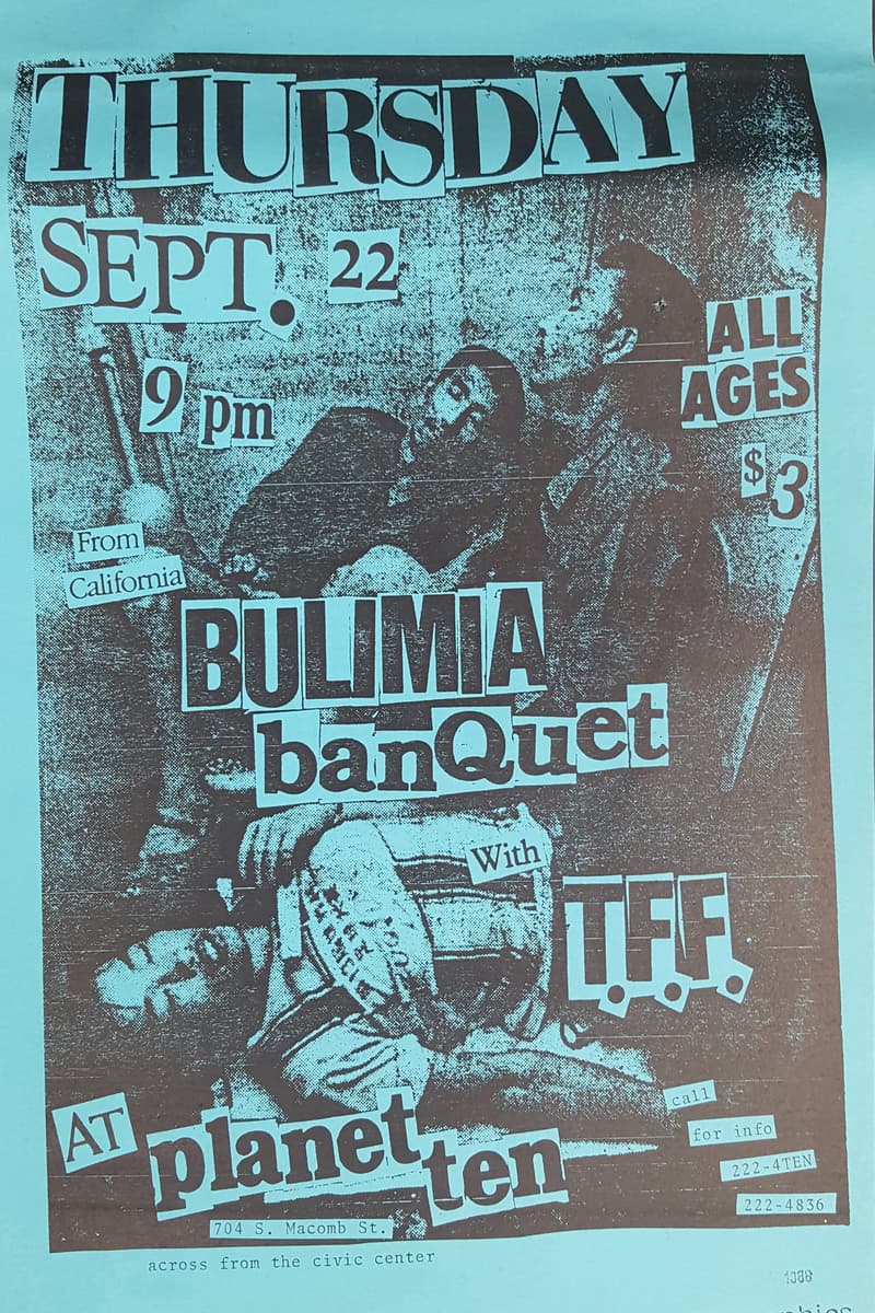 Bulimia Banquet, T.F.F. - at Planet Ten - Tallahassee, FL - Sep 22, 1988