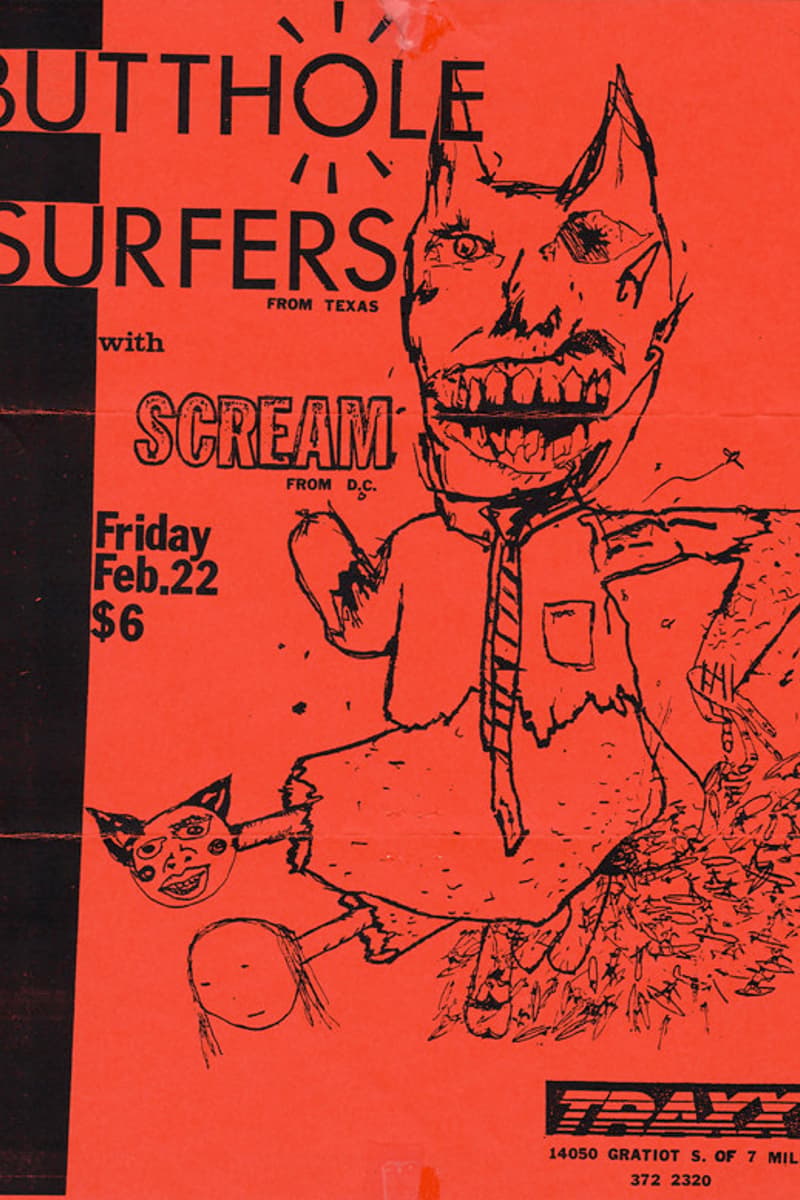 Butthole Surfers, Scream - at Traxx - Detroit, MI