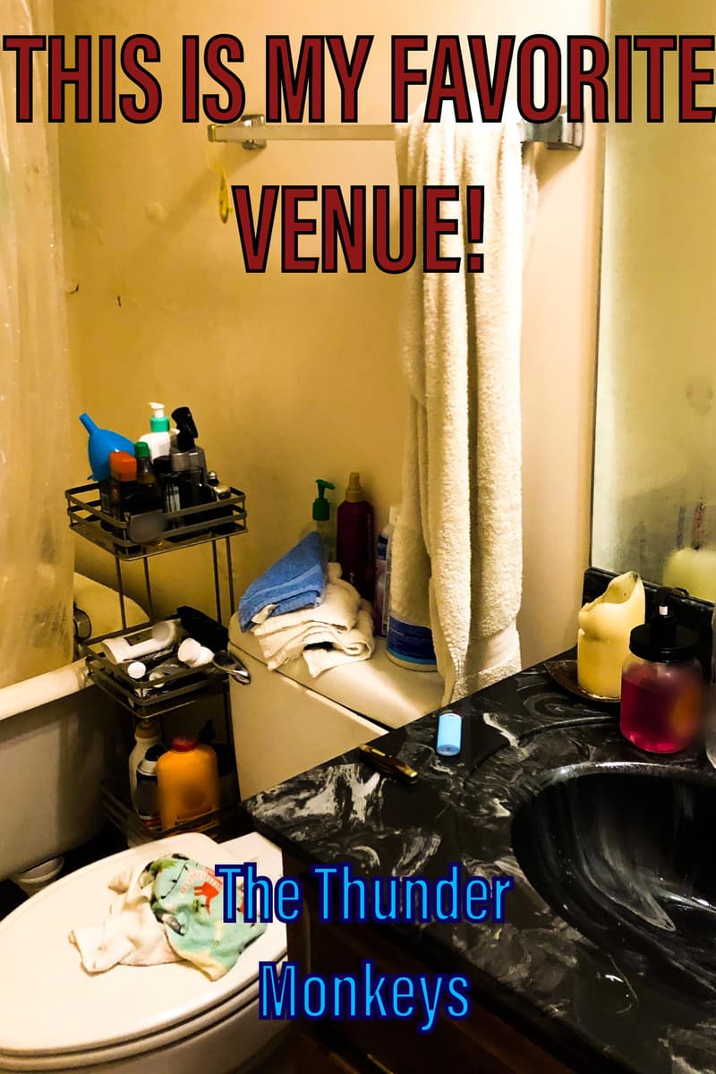The Thunder Monkeys - at This Is My Favorite Venue (a bathroom)