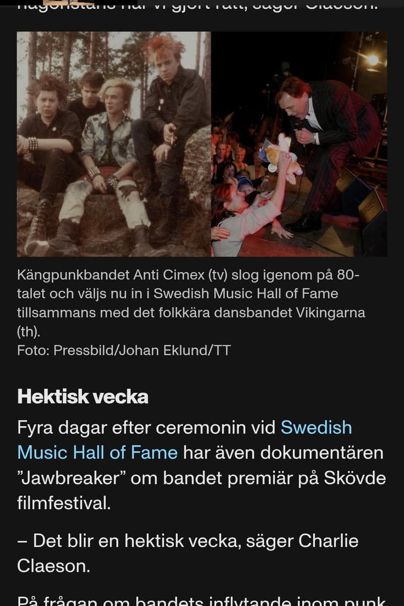 Vikingarna, Anti Cimex - Skövde