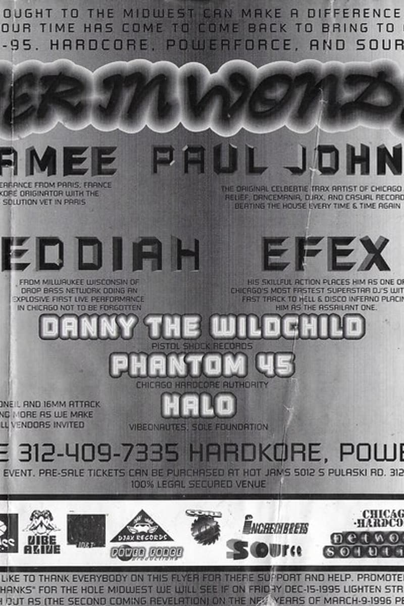 Halo, Phantom 45, Danny The Wildchild, K-Alex, DJ Tron - at Hot Jams - Chicago, IL - Dec 15, 1995