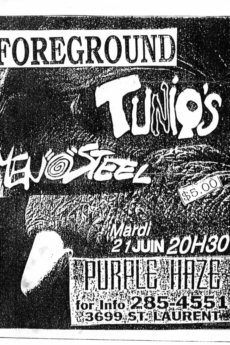 Tunio's, Foreground, Men of Steel - at Purple Haze - Montreal
