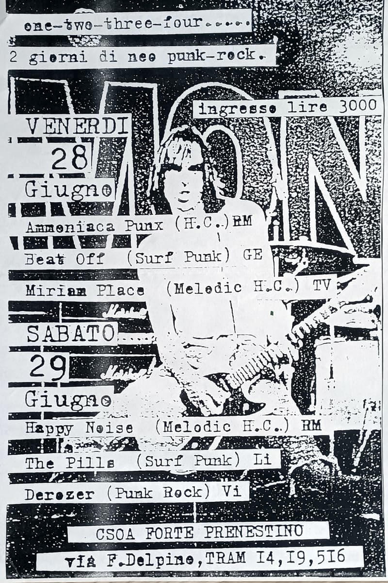 Miriam Place, Ammoniaca Punx, Beat Off, Derozer, The Pills - at CSOA Forte Prenestino - Rome