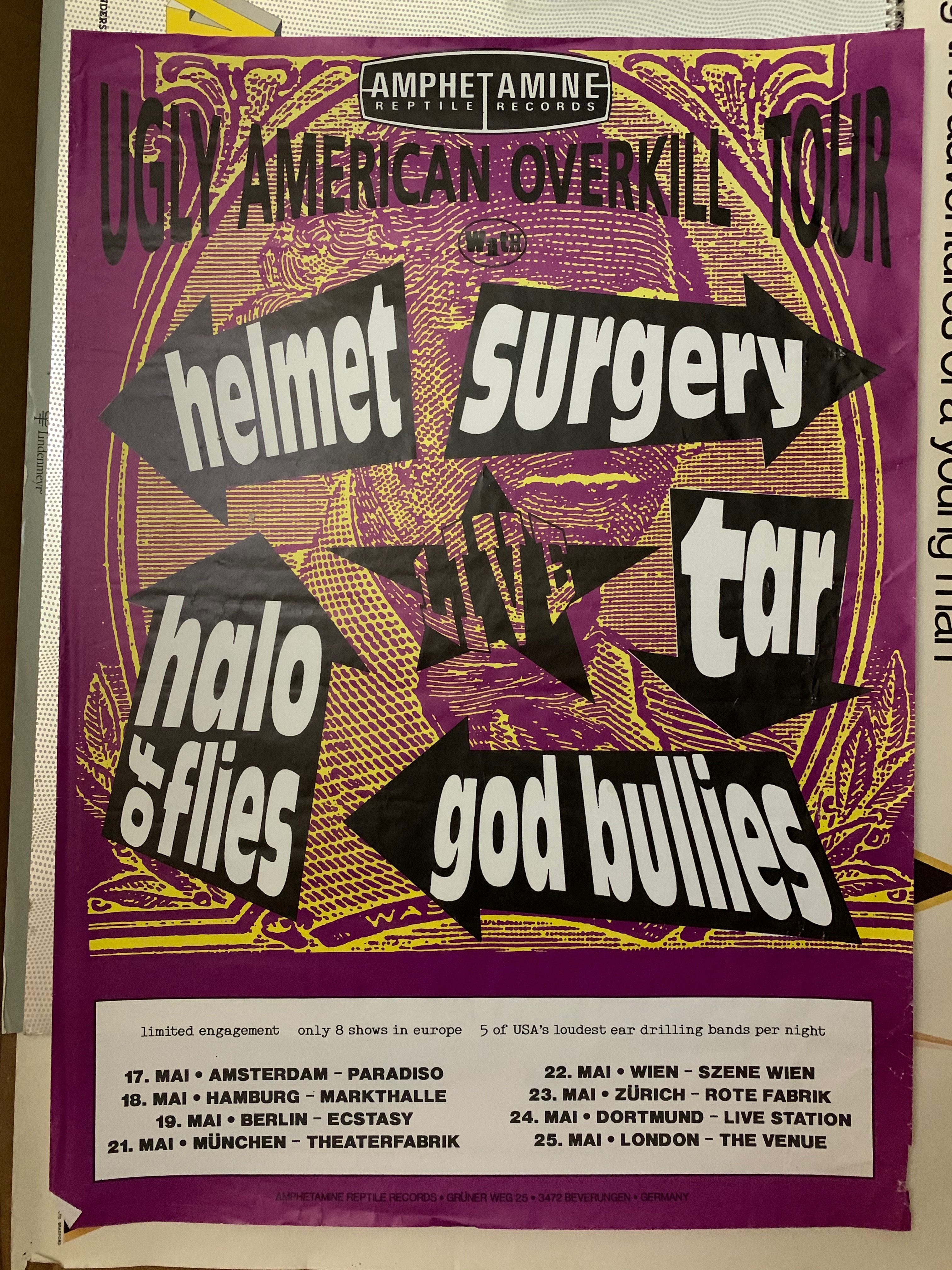 Helmet, Surgery, Tar, God Bullies, Halo of Flies
