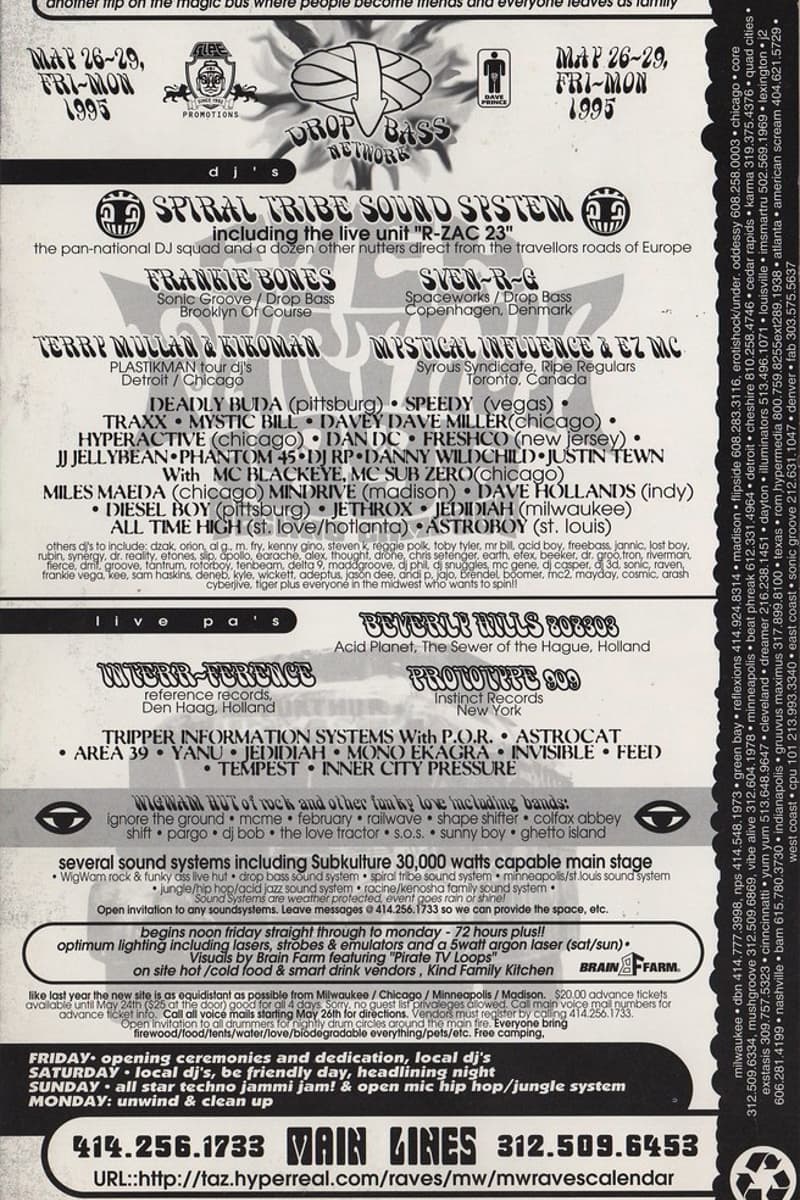 Pargo, MCME, Dan DC, Terry Mullan, Wigwam Hut - Milwaukee, WI - May 26, 1995