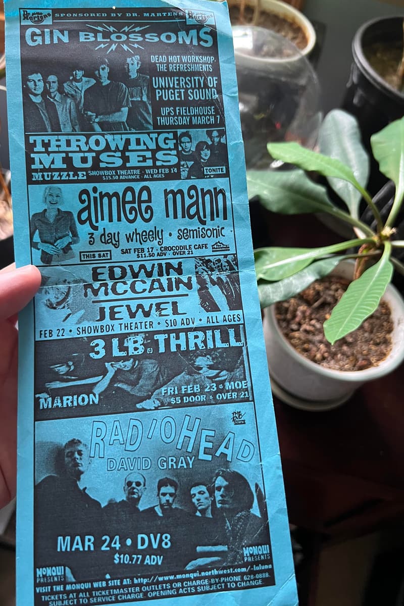 Throwing Muses, 3 Day Wheely, The Refreshments, Muzzle, Gin Blossoms - at Multiple venues: UPS Fieldhouse, Showbox Theatre, Crocodile Cafe, Showbox Theater, Moe, DV8 - Tacoma / Seattle, WA