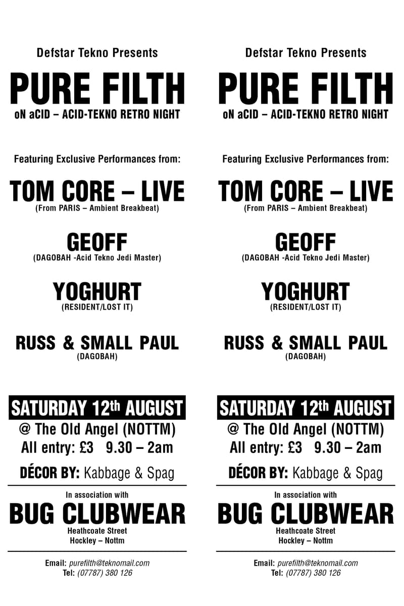 Tom Core, Geoff, Yoghurt, Russ & Small Paul - at The Old Angel - Nottingham - Aug 12, 2000