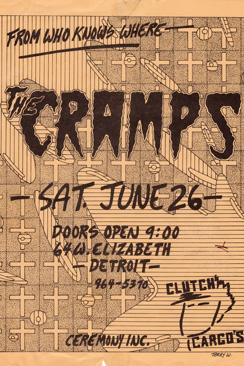 The Cramps - at Clutch Cargo's - Detroit, MI